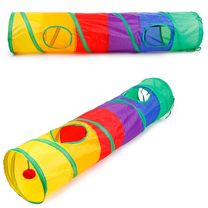 Cat Tunnel Pet Tube - Collapsible Indoor Outdoor Toy for Kittens and Puppies, Fun Hiding and Exercising Puzzle - Image 5
