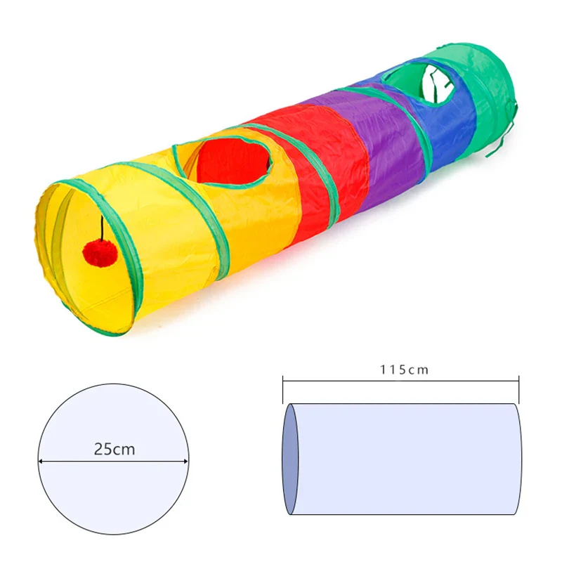 Cat Tunnel Pet Tube - Collapsible Indoor Outdoor Toy for Kittens and Puppies, Fun Hiding and Exercising Puzzle - Image 6