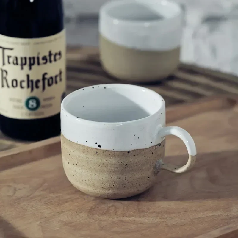 Ceramic Coffee Mug 170ml Frosted Stoneware Nordic Retro Minimalist Coffee Cup Fall 2025 Cozy Gift - Image 3