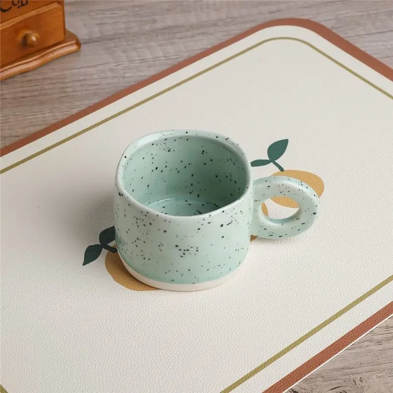 Ceramic Mug 300ml Porcelain Ring Handle Speckled Handmade Modern Coffee Cup Fall 2025 Cozy Gift - Image 14