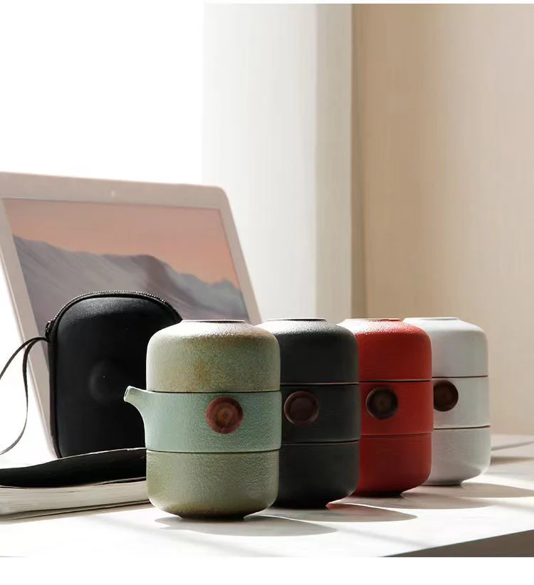 Porcelain Portable Travel Tea Set Kung Fu Teaware Handmade - Image 14