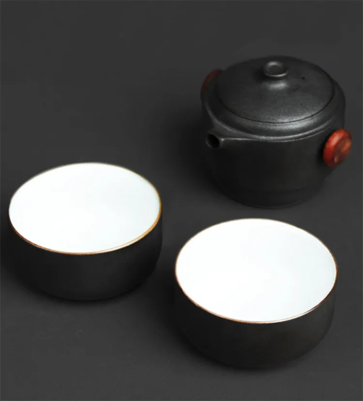 Porcelain Portable Travel Tea Set Kung Fu Teaware Handmade - Image 16