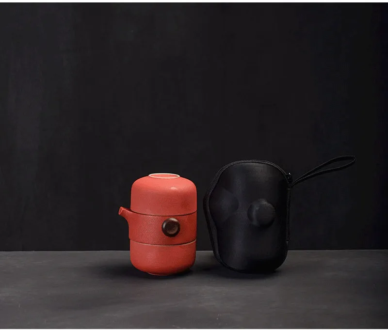 Porcelain Portable Travel Tea Set Kung Fu Teaware Handmade - Image 22