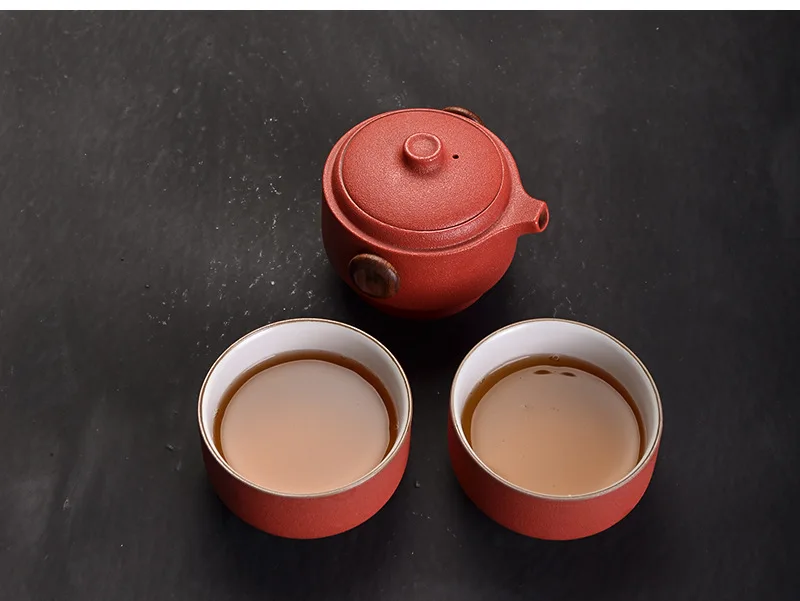Porcelain Portable Travel Tea Set Kung Fu Teaware Handmade - Image 23