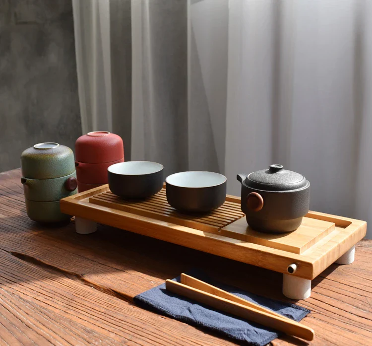 Porcelain Portable Travel Tea Set Kung Fu Teaware Handmade - Image 24