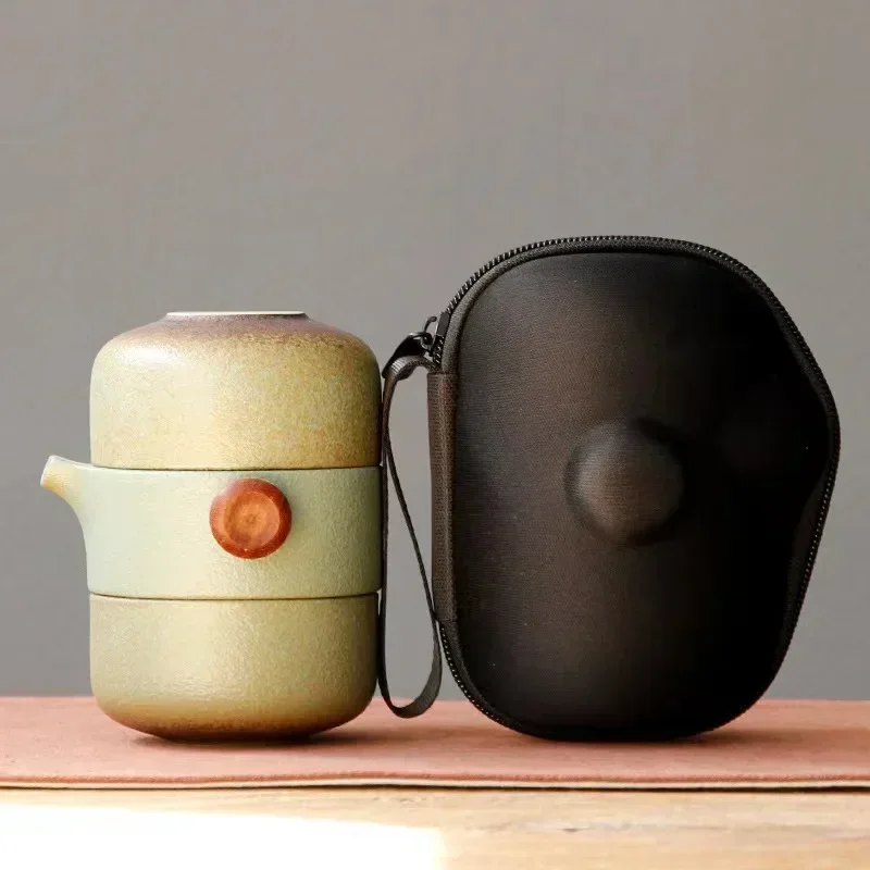 Porcelain Portable Travel Tea Set Kung Fu Teaware Handmade - Image 25