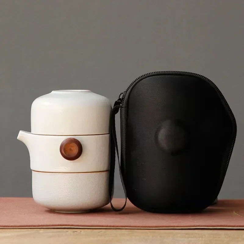 Porcelain Portable Travel Tea Set Kung Fu Teaware Handmade - Image 26