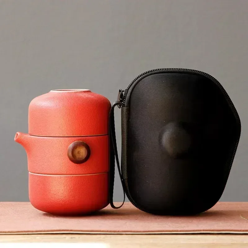 Porcelain Portable Travel Tea Set Kung Fu Teaware Handmade - Image 27