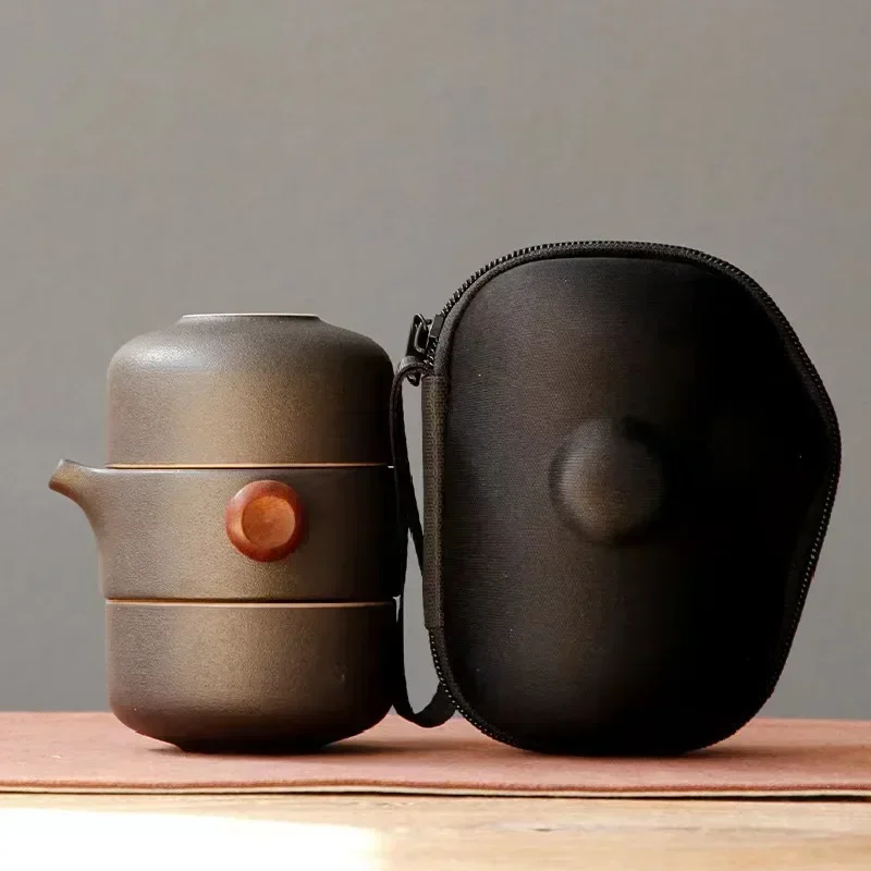 Porcelain Portable Travel Tea Set Kung Fu Teaware Handmade - Image 28