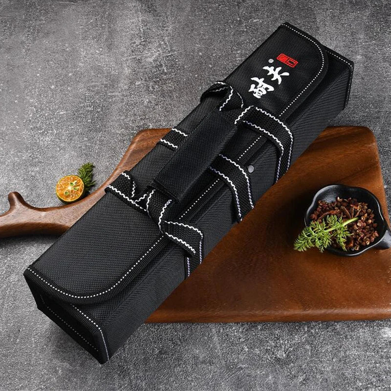 Chef Knife Roll Oxford Fabric Portable Knife Roll Bag, Travel Chef Knife Storage Case Fall 2025 Secure - Image 4