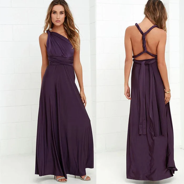 Chic Women's Wrap Dress with Elastic Waist, Soft Breathable Fabric, Versatile Summer and Formal Style - Image 4