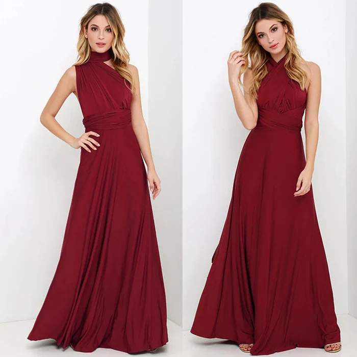 Chic Women's Wrap Dress with Elastic Waist, Soft Breathable Fabric, Versatile Summer and Formal Style - Image 9