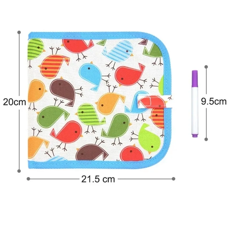 6-Sided Magic Drawing Board for Kids - Educational Erase Board with 3 Chalk Pens, Transparent & Black Sides, Fun Coloring Activity - Image 5