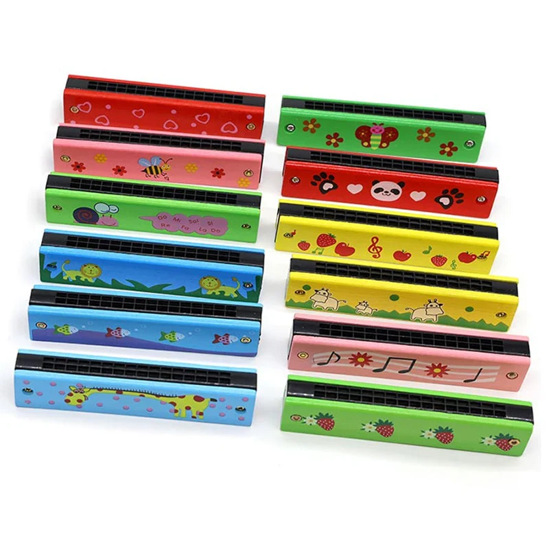Children Wooden Harmonica Music Toys for Kindergarten Beginners - Image 3