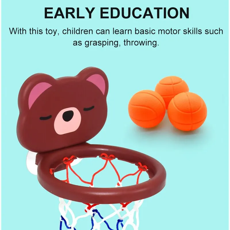 Children's Toy Mini Bear Basketball Bath Game Set for Pool - Image 3