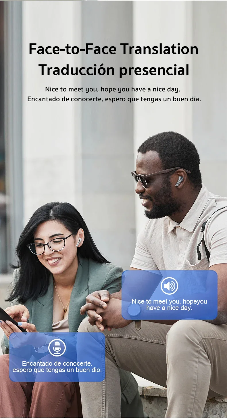 Bluetooth Earbuds AI Translator True Wireless With Mic - Image 11