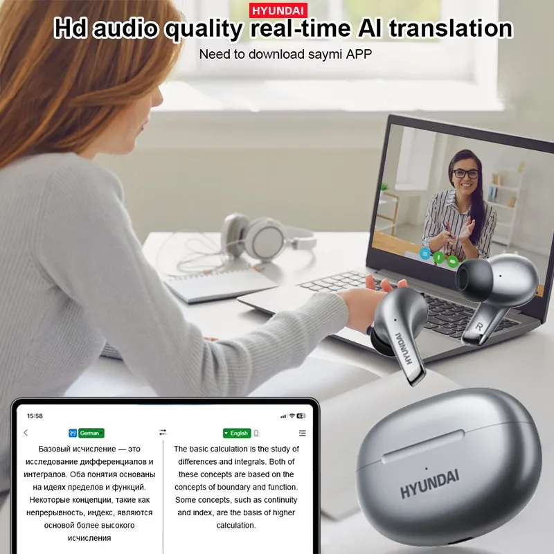Bluetooth Earbuds AI Translator True Wireless With Mic - Image 4