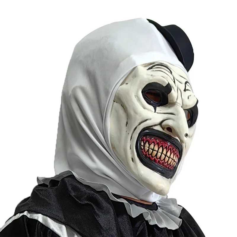 Clown Mask Terrifier Latex Cosplay Halloween 2025 One Size - Image 4