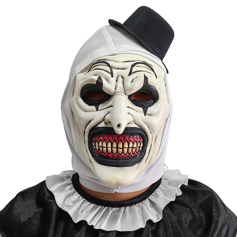 Clown Mask Terrifier Latex Cosplay Halloween 2025 One Size - Image 6