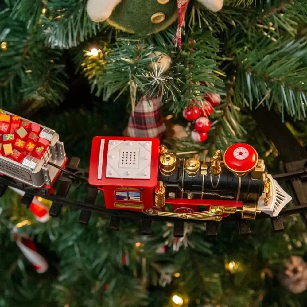 Christmas Train Set with Sound & Light - Educational Toy for Kids, Festive Holiday Gift - Image 3