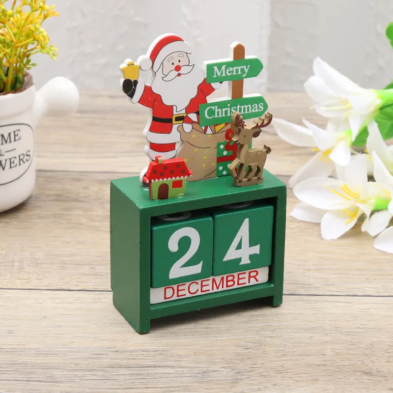 Christmas Wooden Countdown Calendar Ornament Tabletop Decor - Image 10