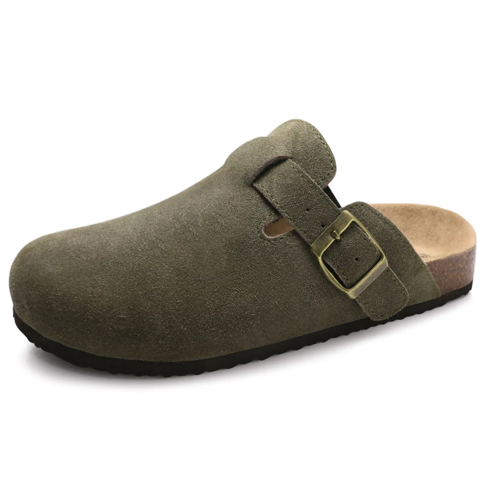 Classic Cork Clogs Slippers for Men & Women, Soft Footbed Suede Sandals with Arch Support - Image 10