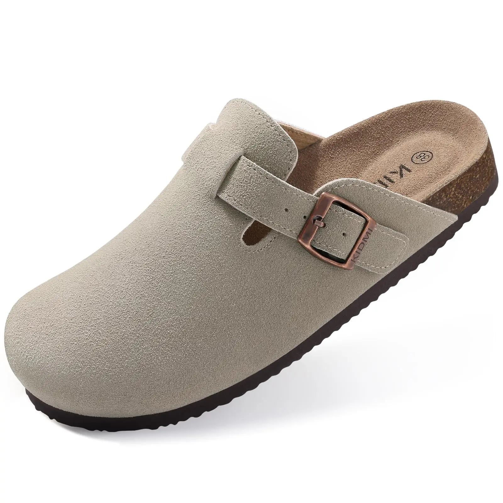 Classic Cork Clogs Slippers for Men & Women, Soft Footbed Suede Sandals with Arch Support - Image 12