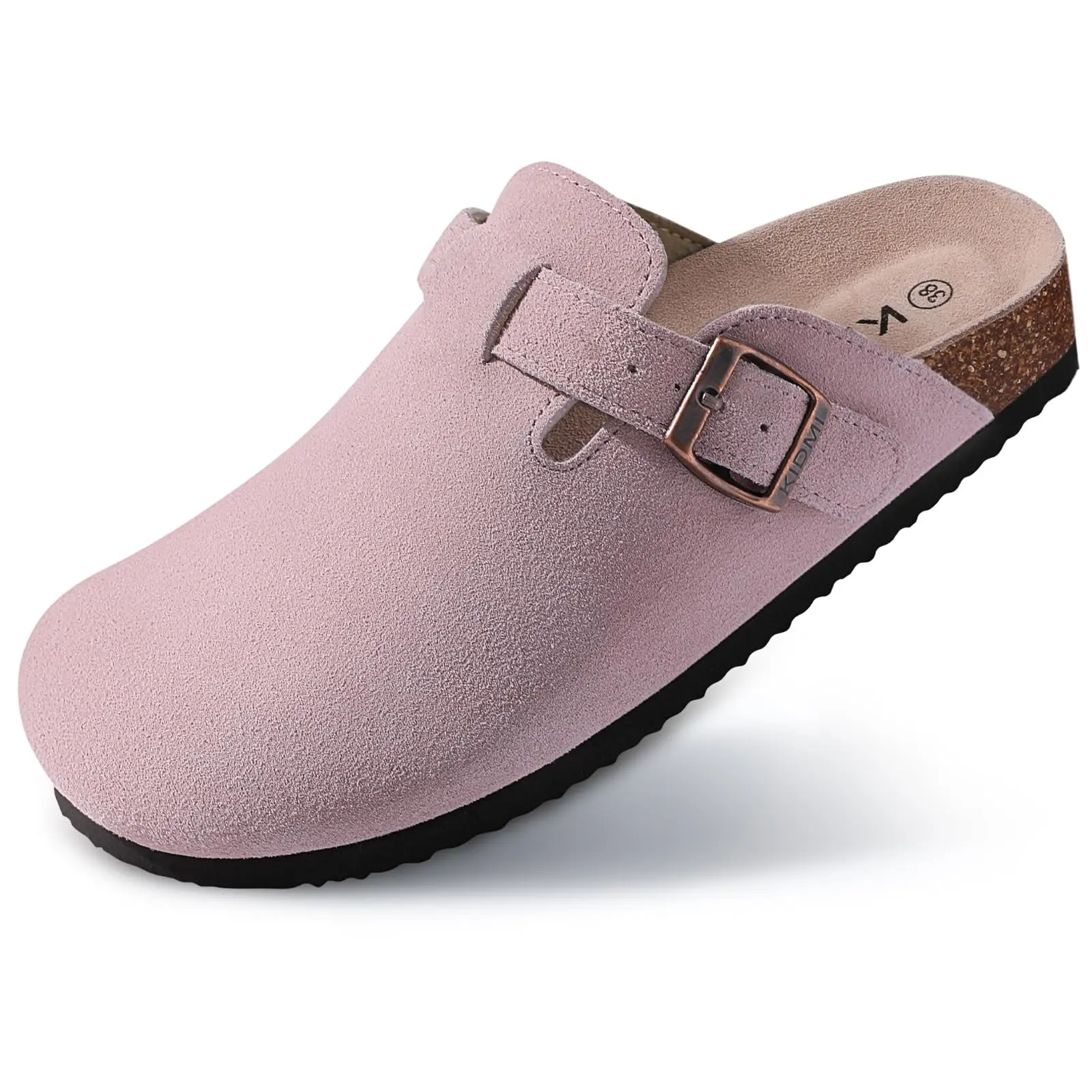 Classic Cork Clogs Slippers for Men & Women, Soft Footbed Suede Sandals with Arch Support - Image 13