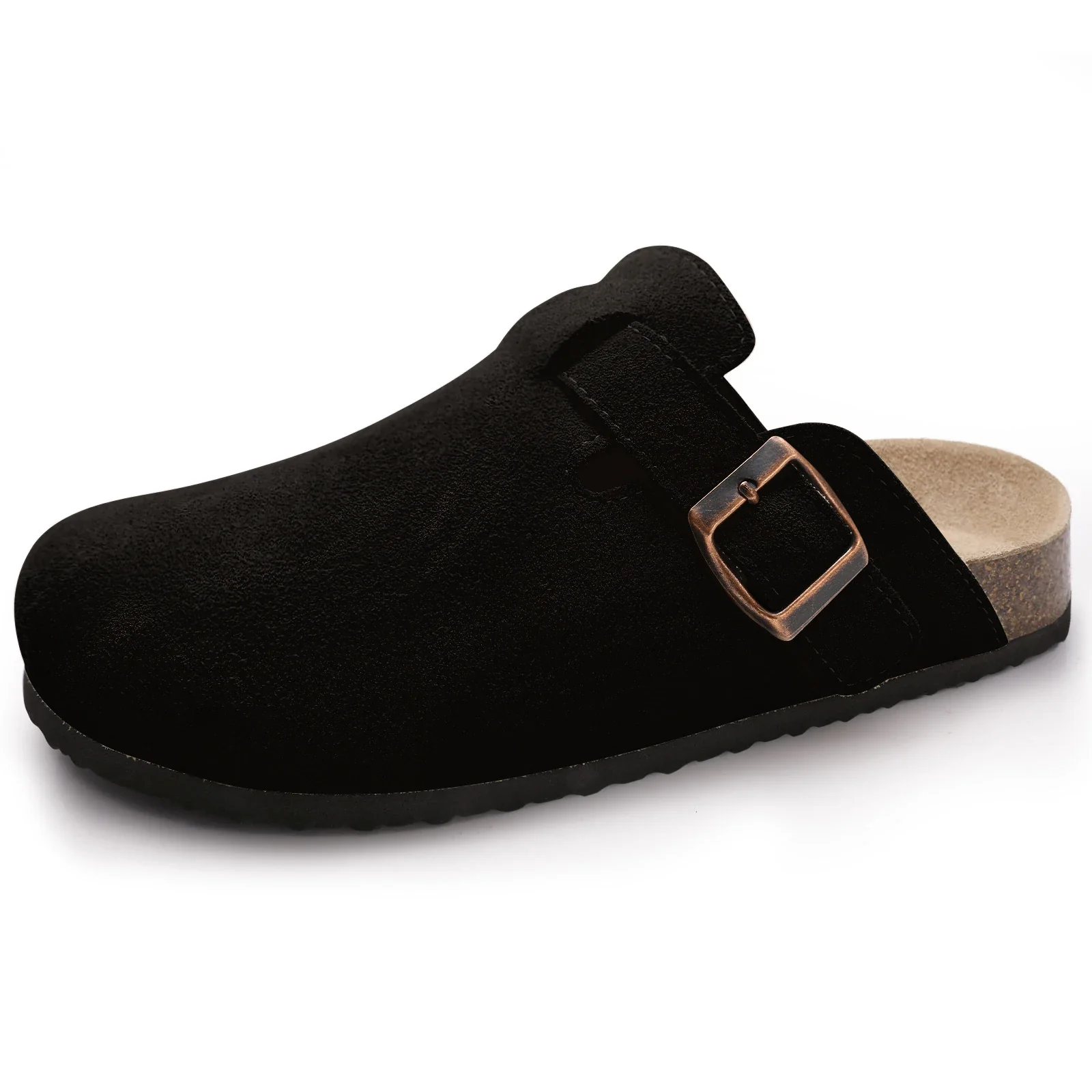 Classic Cork Clogs Slippers for Men & Women, Soft Footbed Suede Sandals with Arch Support - Image 9