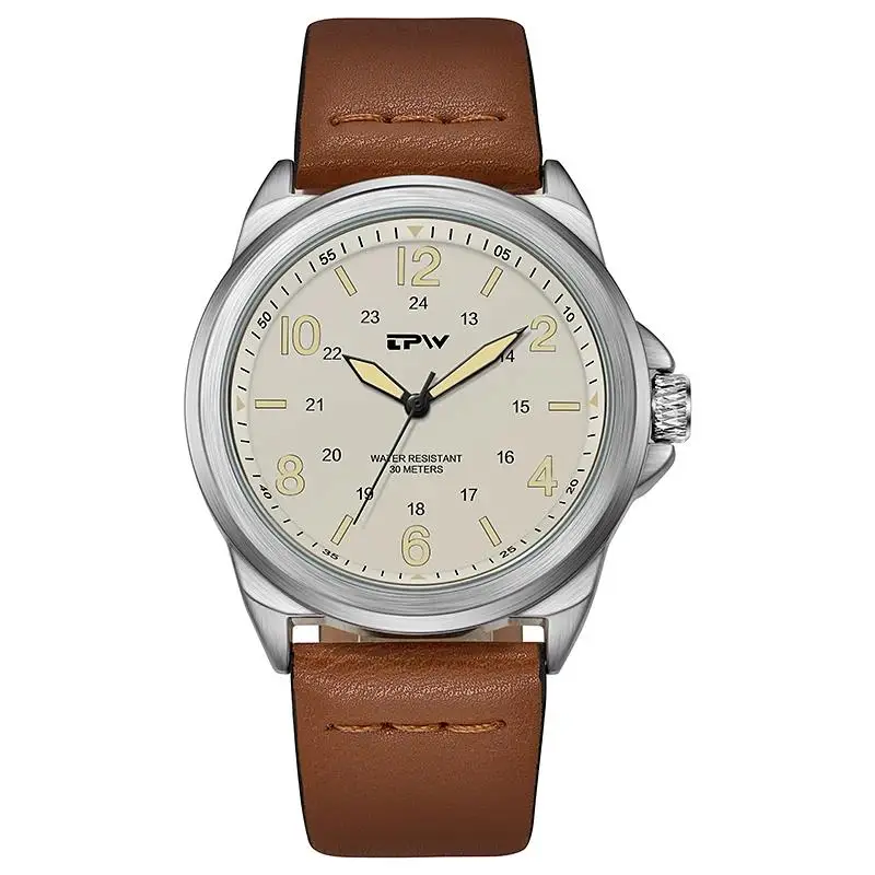 Rugged Field Watch 42mm Fabric Strap Military Analog 30M - Image 7