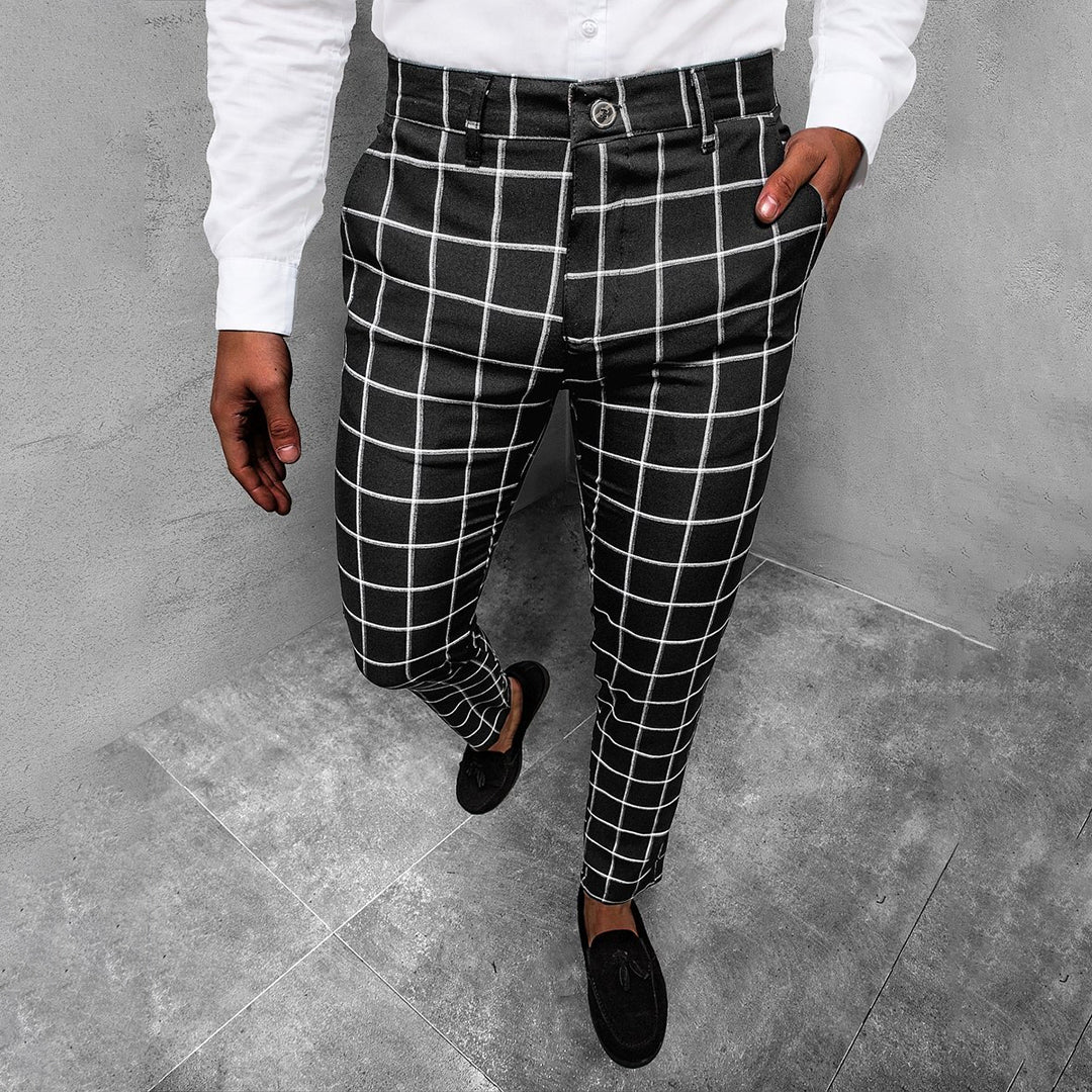Classic men's checkered trousers – tailored fit, high-quality fabric, for versatile occasions - Image 5
