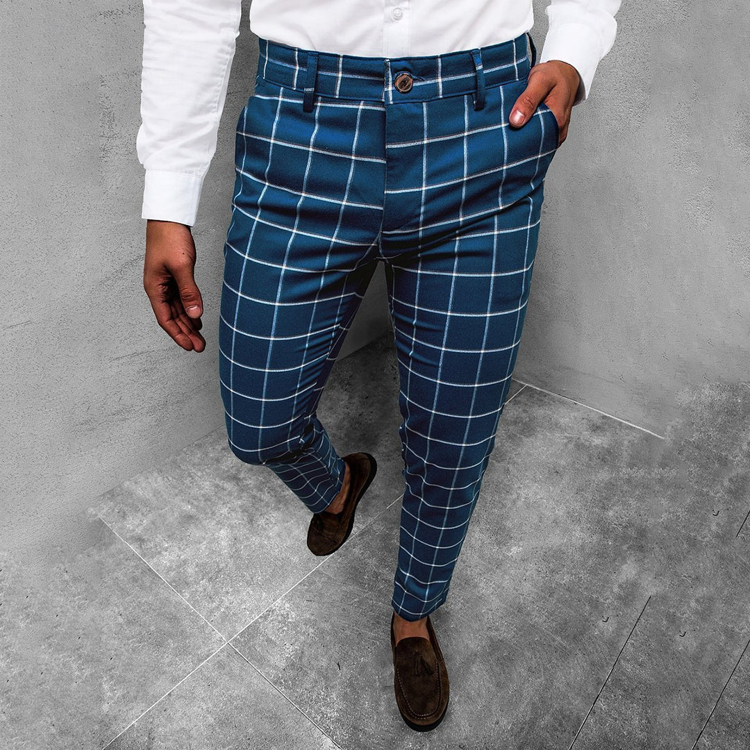Classic men's checkered trousers – tailored fit, high-quality fabric, for versatile occasions - Image 6
