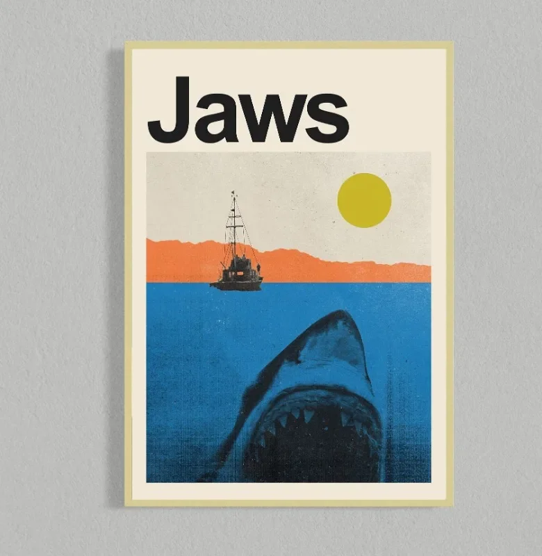 Retro Movie Poster Canvas Collage Mid Century Wall Art - Image 7