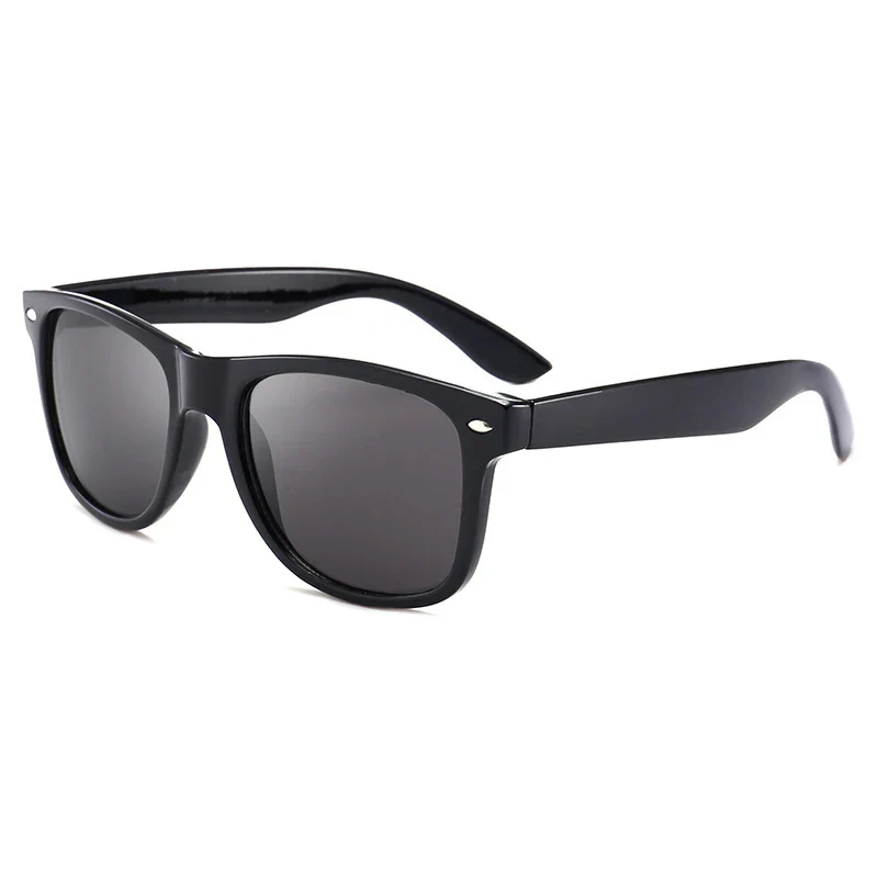Classic Square Polarized Sunglasses for Men Women Retro Black Summer Driving Shades - Image 4