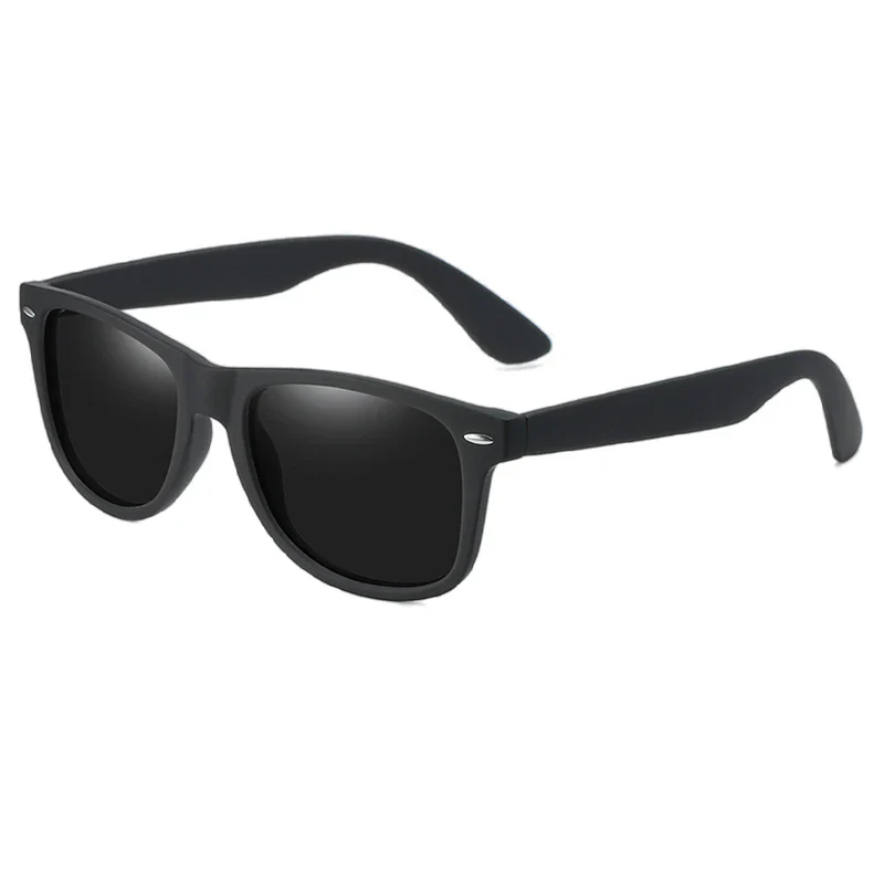Classic Square Polarized Sunglasses for Men Women Retro Black Summer Driving Shades - Image 6