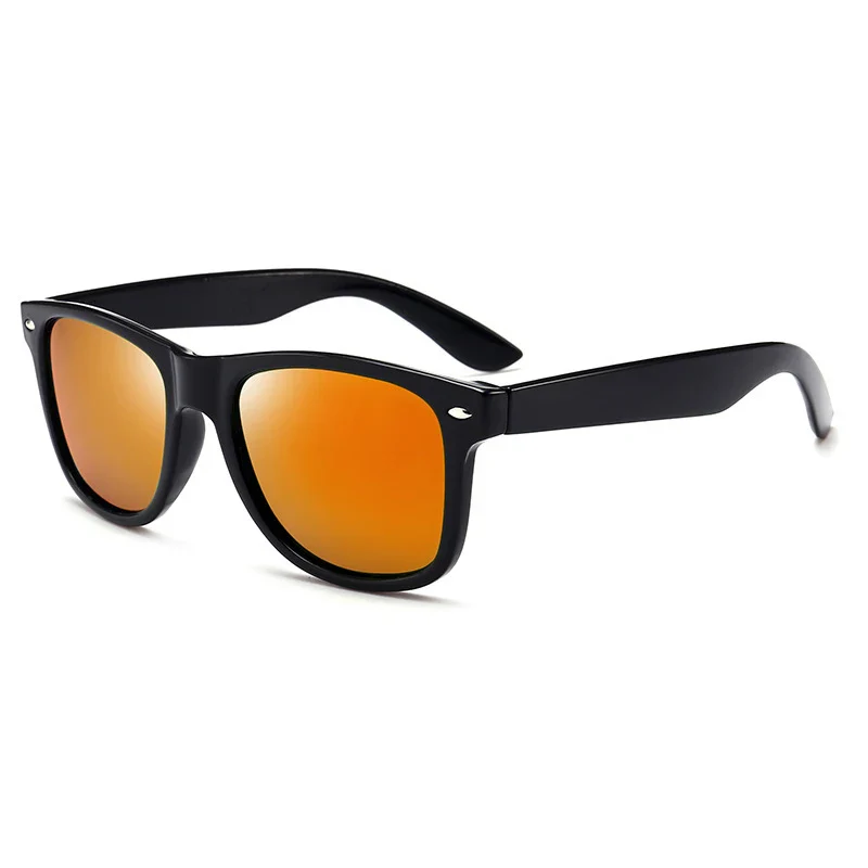 Classic Square Polarized Sunglasses for Men Women Retro Black Summer Driving Shades - Image 9