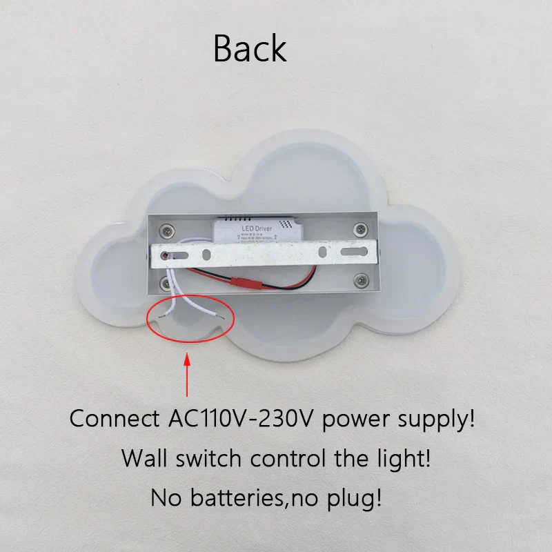 Cloud Wall Lamp Dimmable LED Nursery Light Remote Control Night Light Nursery Bedroom Decor Fall 2025 Cozy - Image 2