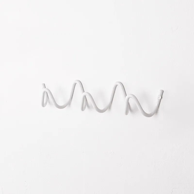 Coat Rack Chrome Electroplated Hooks Wall Mounted Bauhaus Entryway Organizer Fall 2025 Space Saving - Image 19