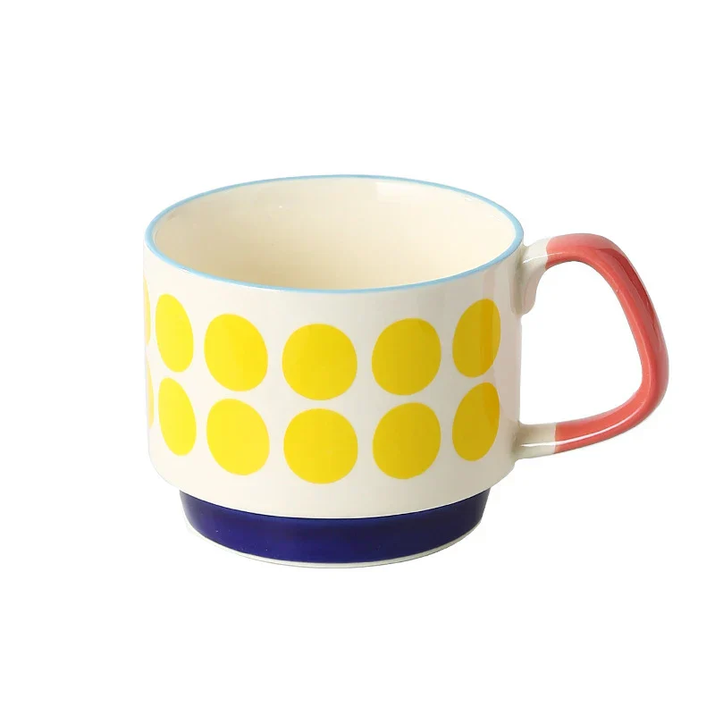 Coffee Mug 300ml Japanese Flower Ceramic Set Retro Drinkware Office Entertaining Fall 2025 Ergonomic Handgrip Gift - Image 14