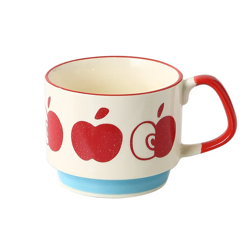 Coffee Mug 300ml Japanese Flower Ceramic Set Retro Drinkware Office Entertaining Fall 2025 Ergonomic Handgrip Gift - Image 7
