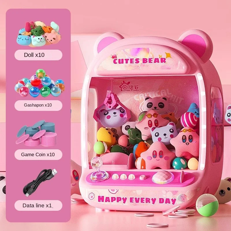 Coin-Operated Claw Machine Perfect Christmas Gift for Kids with Music and Lights - Image 4