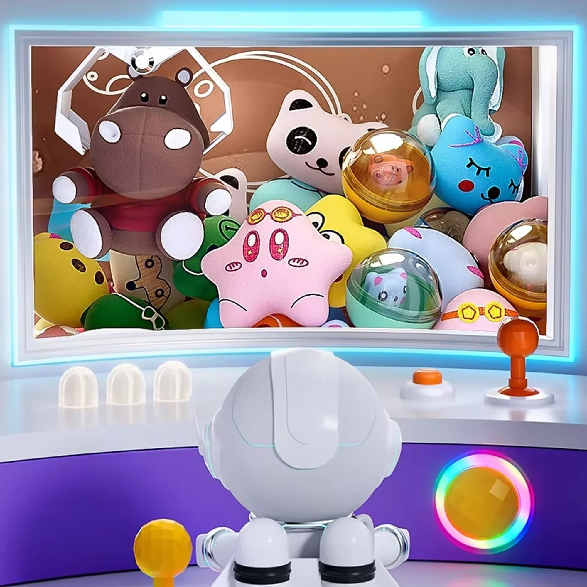 Coin-Operated Claw Machine Perfect Christmas Gift for Kids with Music and Lights - Image 5
