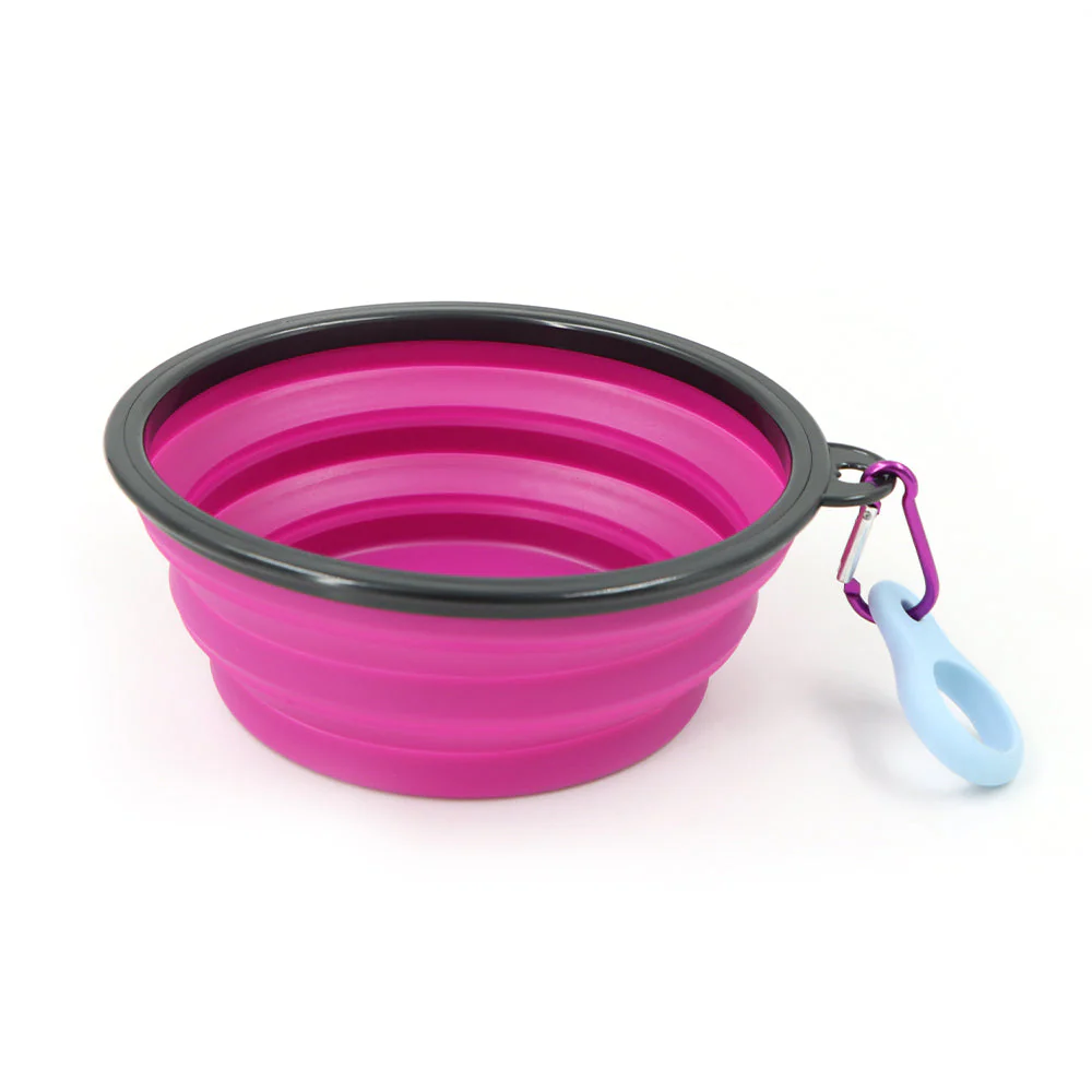 Collapsible Travel Bowl With Clip Silicone Dog Bowl Portable Pet Hydration For Travel 2025 Holiday - Image 7