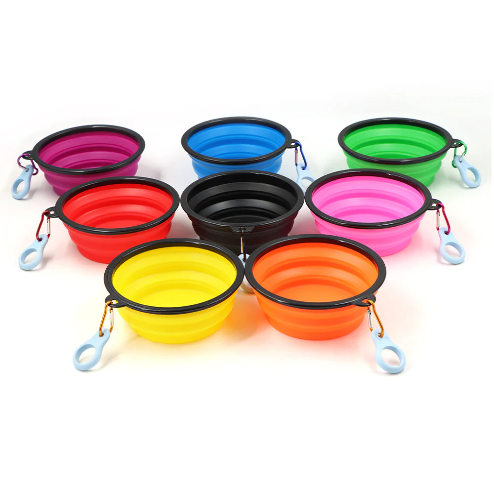 Collapsible Travel Bowl With Clip Silicone Dog Bowl Portable Pet Hydration For Travel 2025 Holiday - Image 9