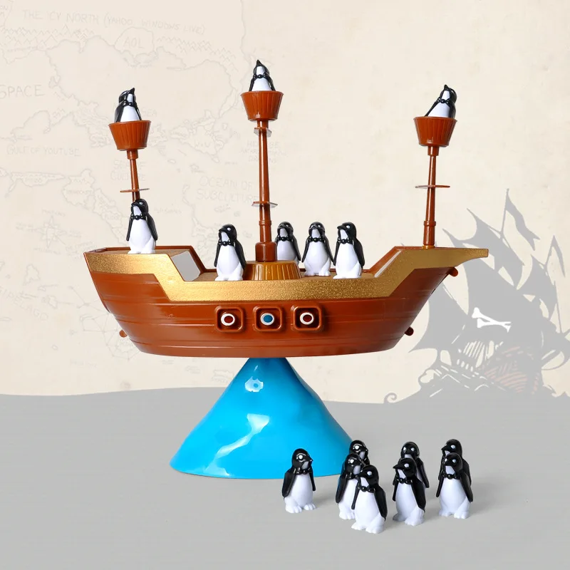Colorful Pirate Ship Balance Game - Fun Penguin Puzzle for Kids, Parent-Child Interaction, Ideal Birthday Gift - Image 4