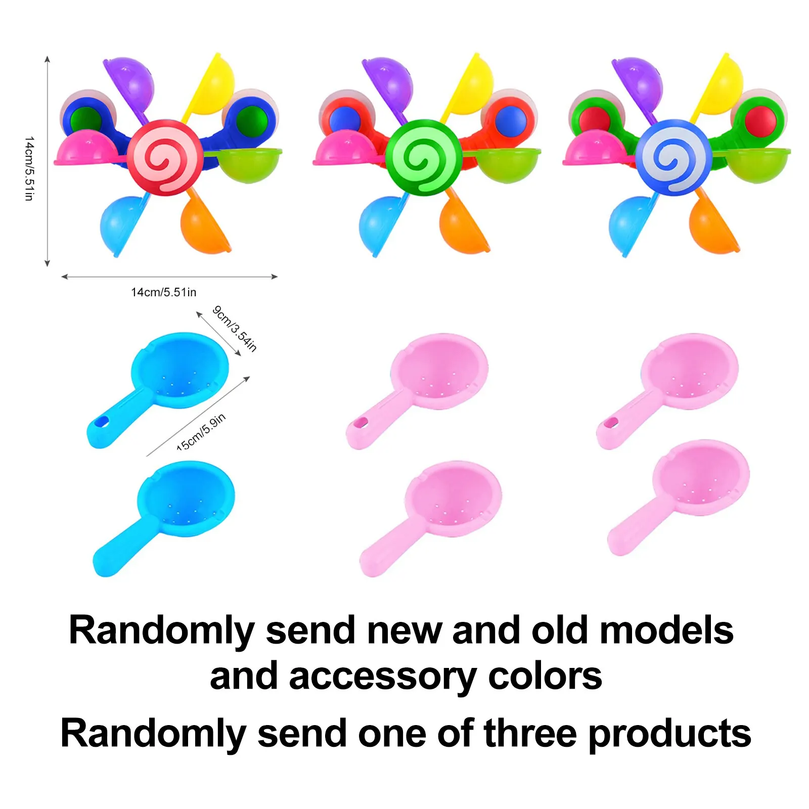Colorful Waterwheel Baby Bath Toys Set - Fun Bathtub Shower Sprinkler Play for Kids - Image 3