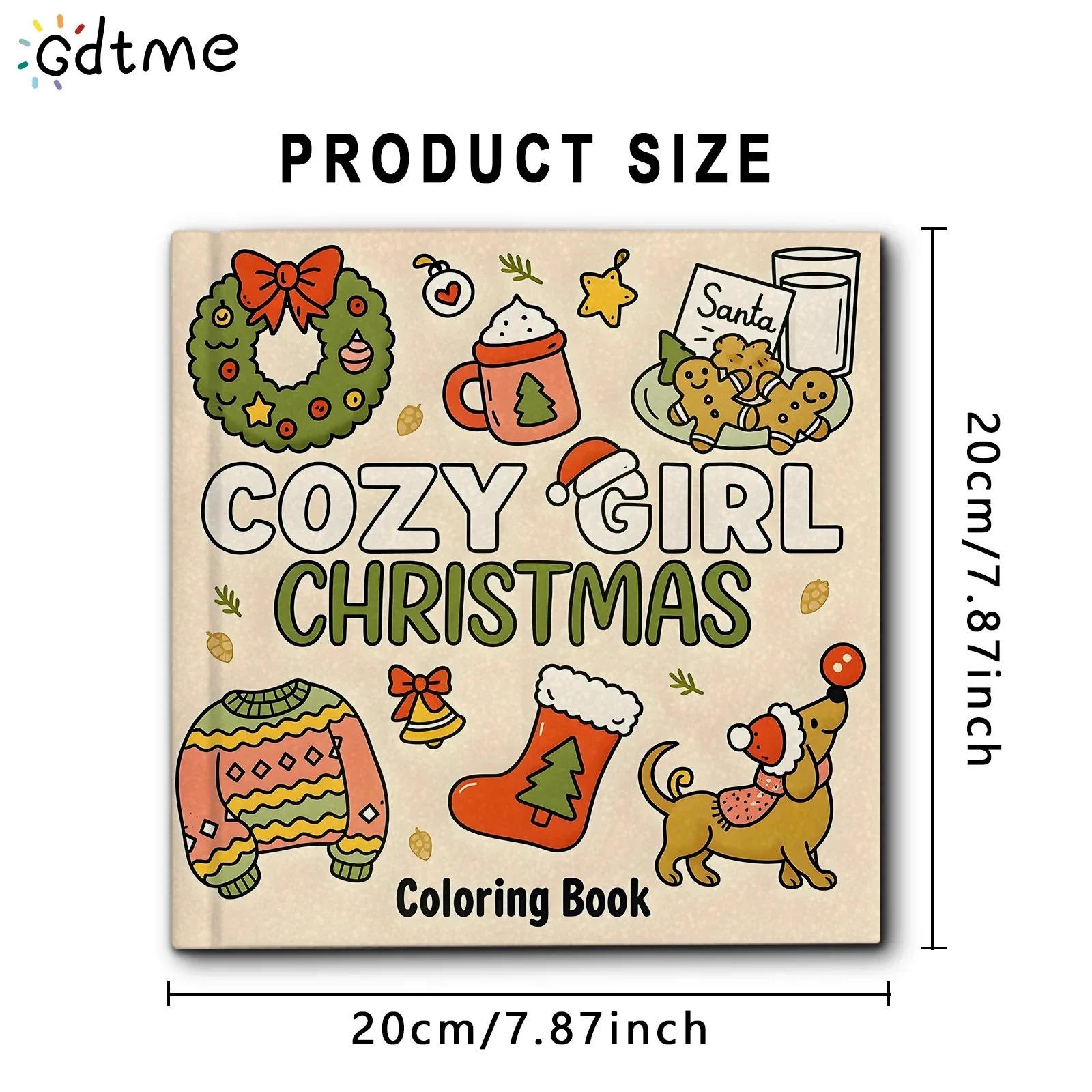 Coloring Book For Adults Cozy Christmas Theme Easy Relaxing Holiday Coloring Pages Gift Idea 2025 - Image 7