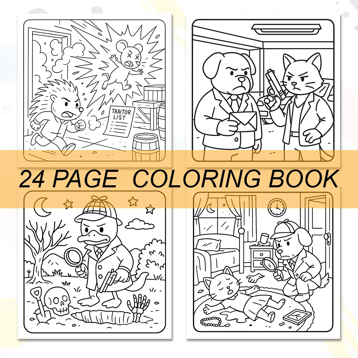Coloring Book Halloween Theme For All Ages Cute And Cozy Creepy Creatures 24 Page Edition Fall 2025 Gift Idea - Image 6