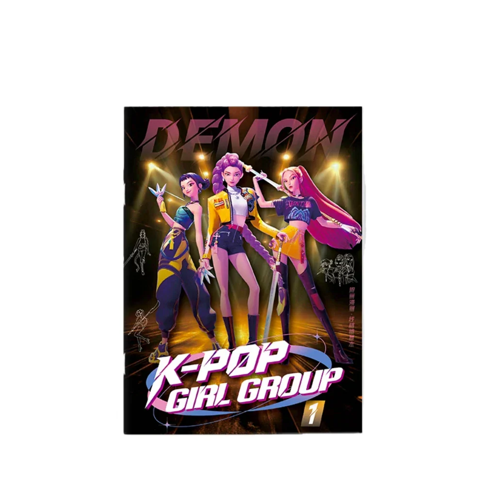 Coloring Book Kpop Demon Hunters Anime Sketches Rumi Mira Zoey Cute Line Drawings Back to School 2025 Gift - Image 18