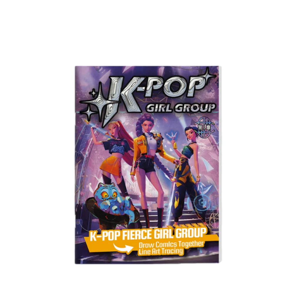 Coloring Book Kpop Demon Hunters Anime Sketches Rumi Mira Zoey Cute Line Drawings Back to School 2025 Gift - Image 24